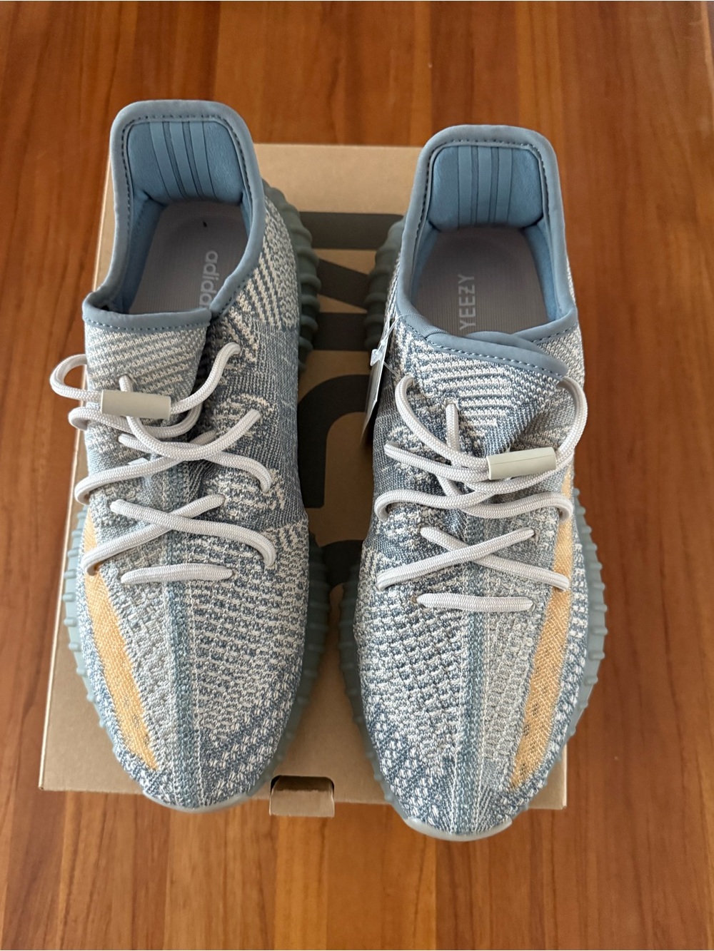 Yeezy Boost 350 V2 Blue Gray with Cream Stripe